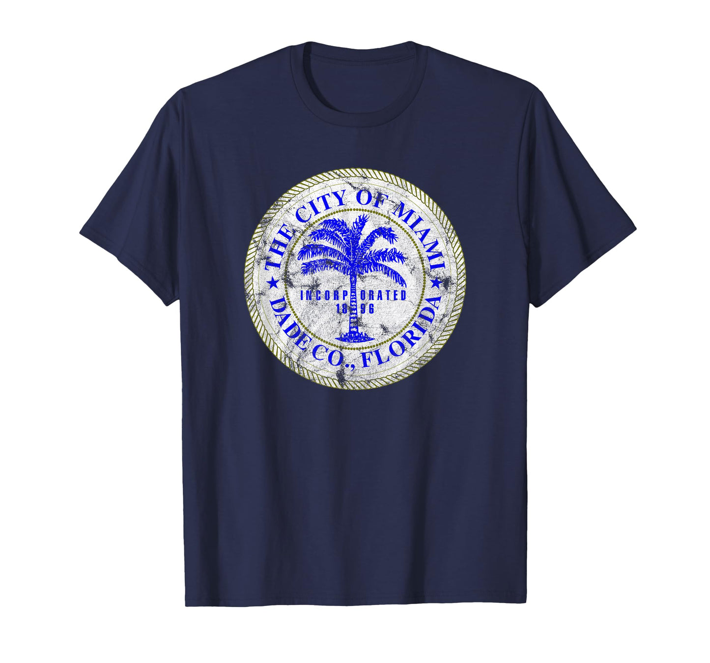 Miami Florida City Seal State Home Pride Dade County T-Shirt T-Shirt
