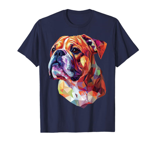 Bulldog Dog Graphic Pet Artwork Bulldog T-Shirt