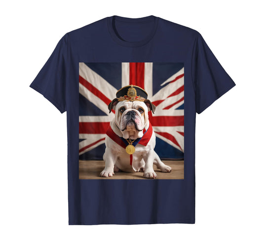 British Bulldog Patriotic Union Jack T-Shirt for Women Men