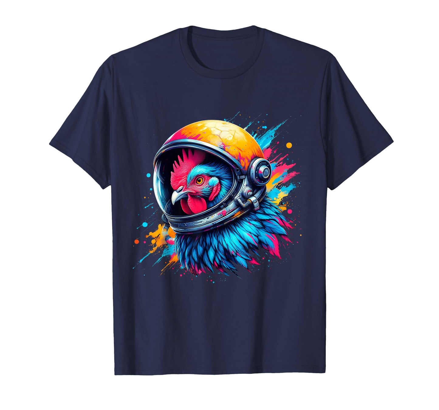 Chicken Astronaut Outer Space Chicken Lover Funny Chicken T-Shirt