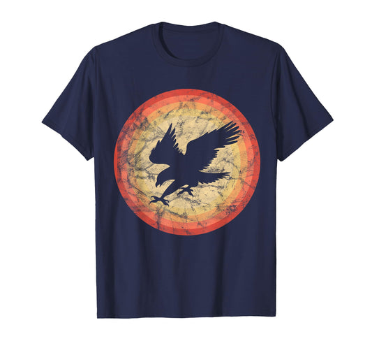 vintage retro hawk bird sunset T-Shirt