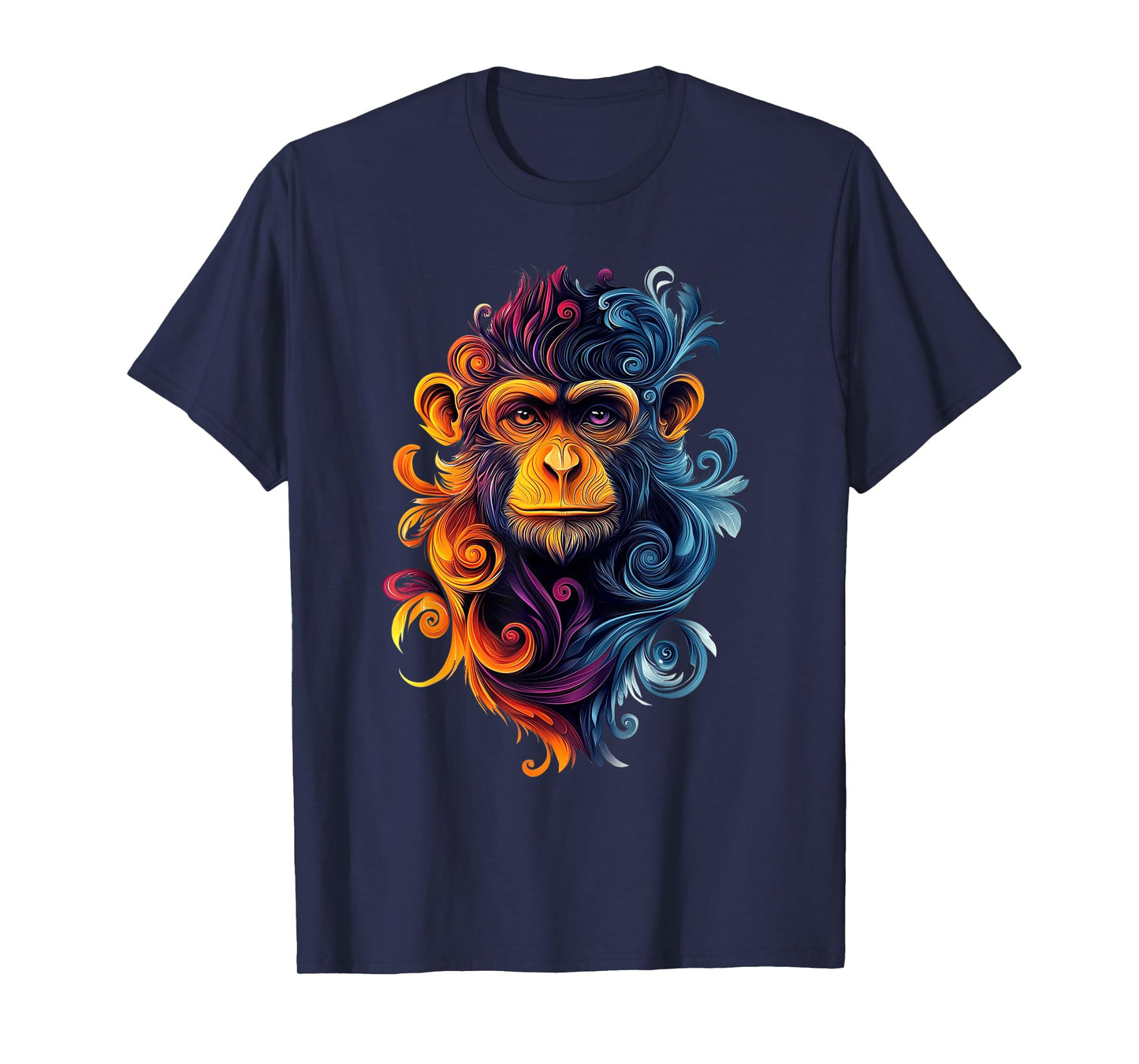 Monkeys Wildlife Nature Colorful Monkey T-Shirt