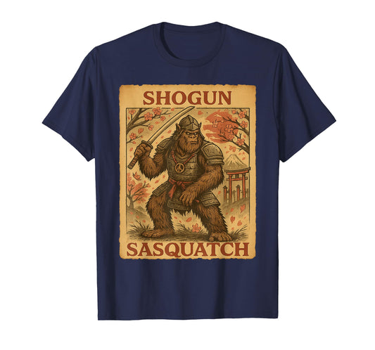 Shogun Sasquatch – Samurai Cryptid Graphic T-Shirt