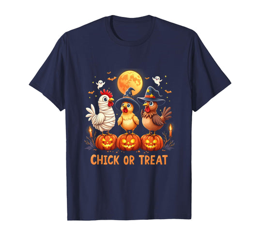 Halloween Chicken Chick Or Treat Funny Halloween Costume T-Shirt