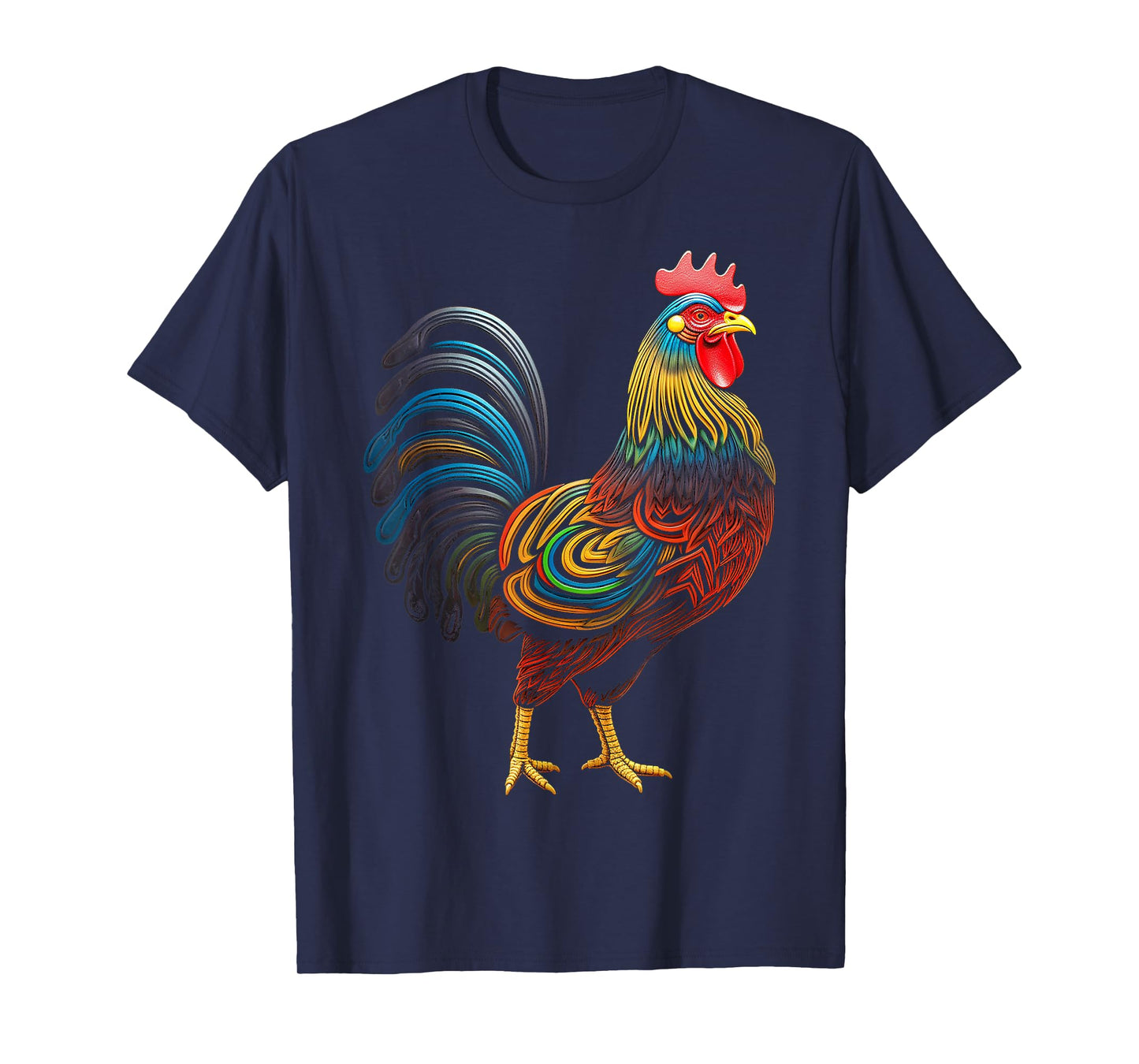 Chicken Abstract Colorful Art Animal Graphic Chicken T-Shirt