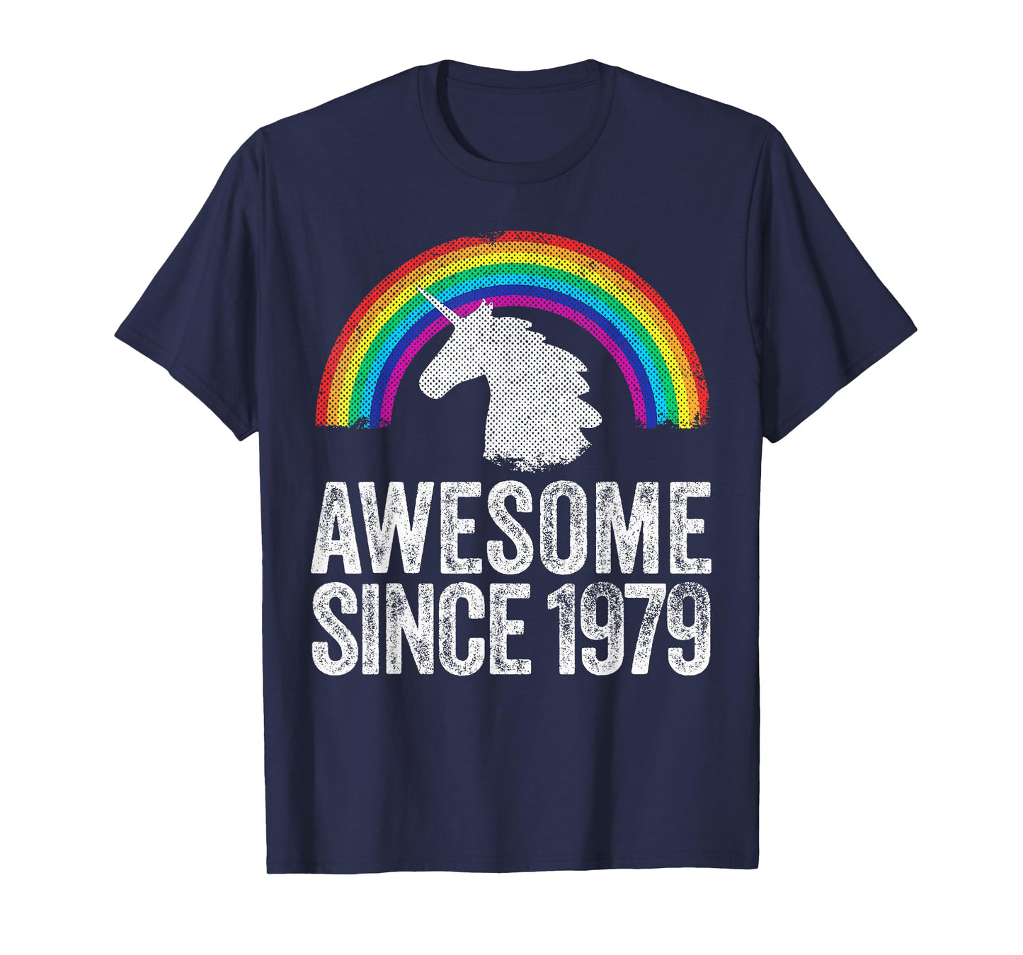 1979 45th Birthday Gift Unicorn Rainbow 45 Years Old Women T-Shirt