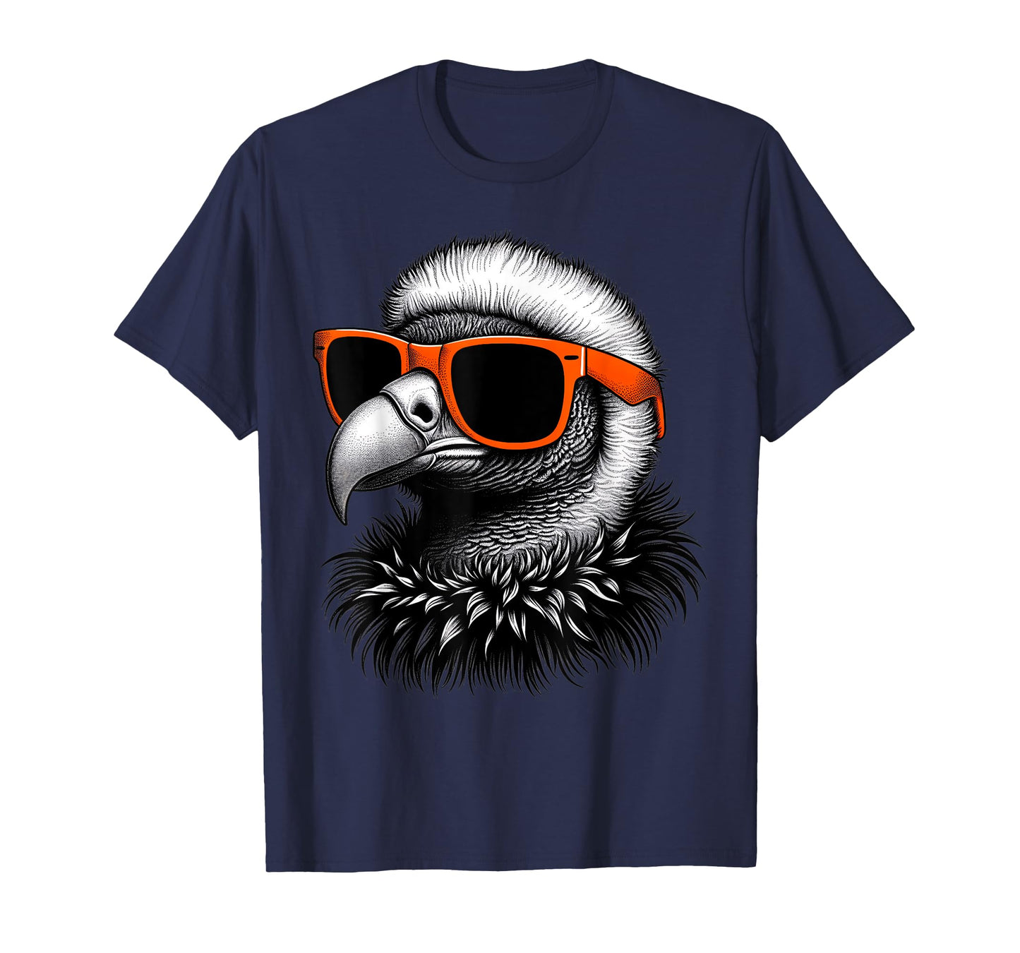 Cool Condor Bird Wearing Sunglasses Graphic Art T-Shirt