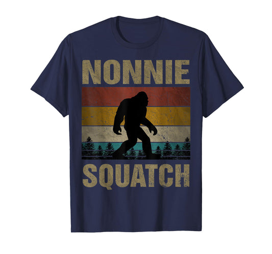 Nonnie Squatch Bigfoot Nonnie Sasquatch Yeti Family Matching T-Shirt