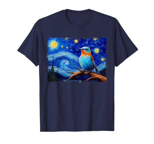 Patience Bluebird of Happiness Blue Bird Eastern Bluebird T-Shirt