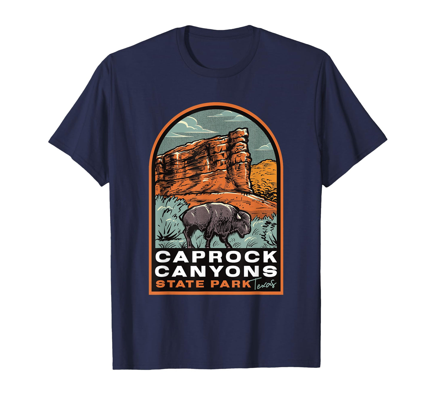 Caprock Canyons State Park Texas Vintage T-Shirt