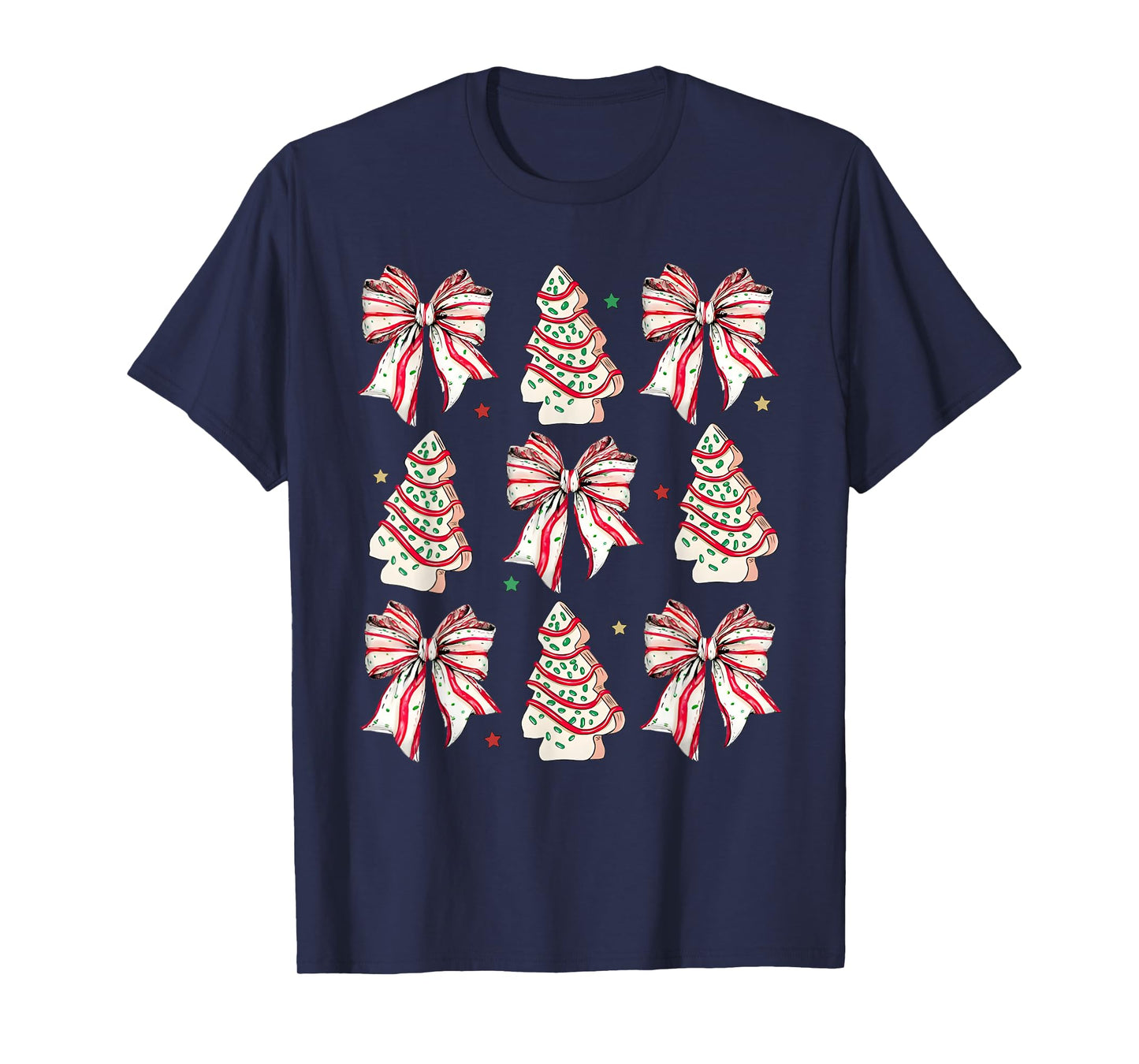 Coquette Bow Christmas Debbie Becky Jen Cake Lovers Girls T-Shirt