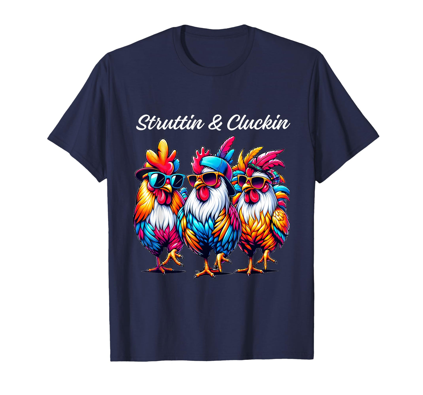 Struttin' & Cluckin' Rooster Parade Tee for Chicken Fans T-Shirt
