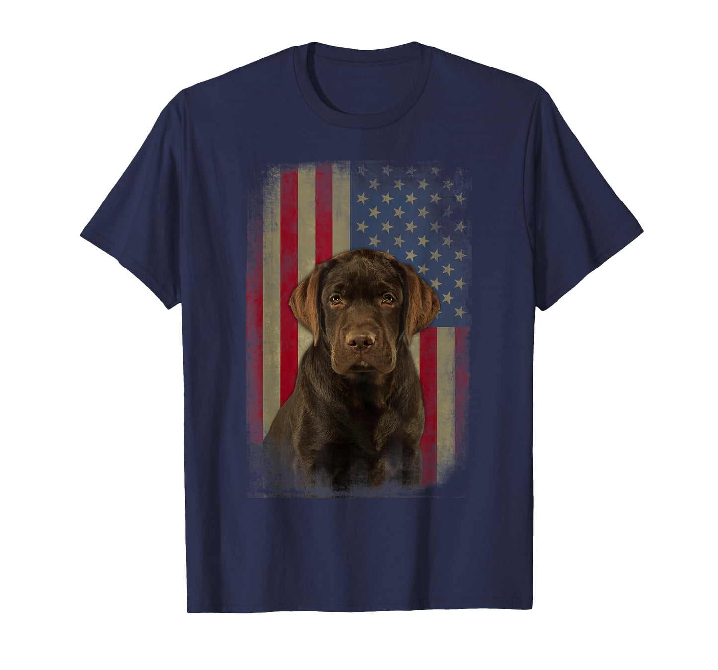 Black Labrador USA Flag Lab Owner Duck Hunter Women Kids Men T-Shirt