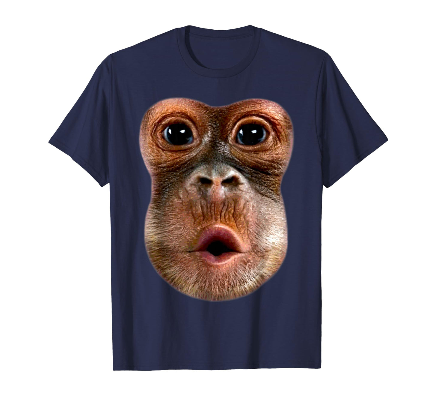 Monkey Stomach Blow Face Funny Meme Halloween Costume T-Shirt