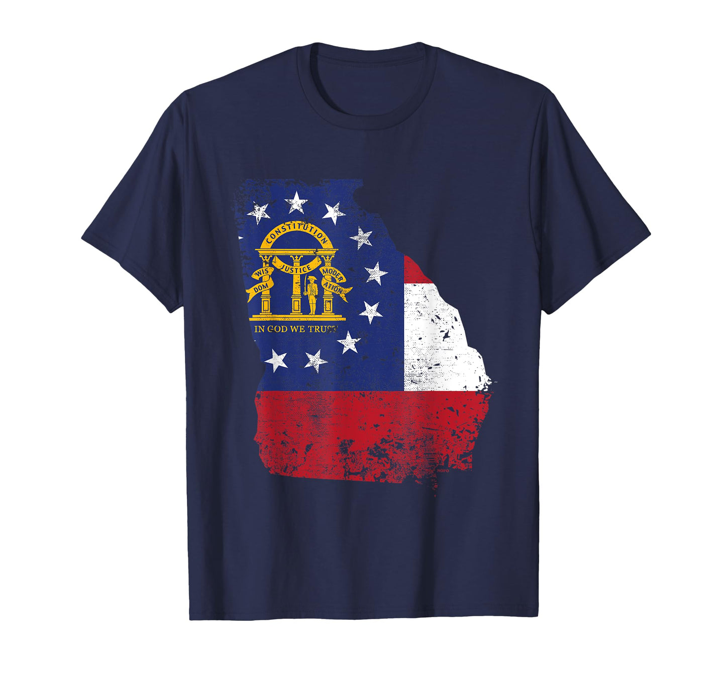 Georgia State Flag, Faded Flag of Georgia T-Shirt T-Shirt