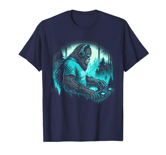DJ Bigfoot Headphone EDM Music T-Shirt