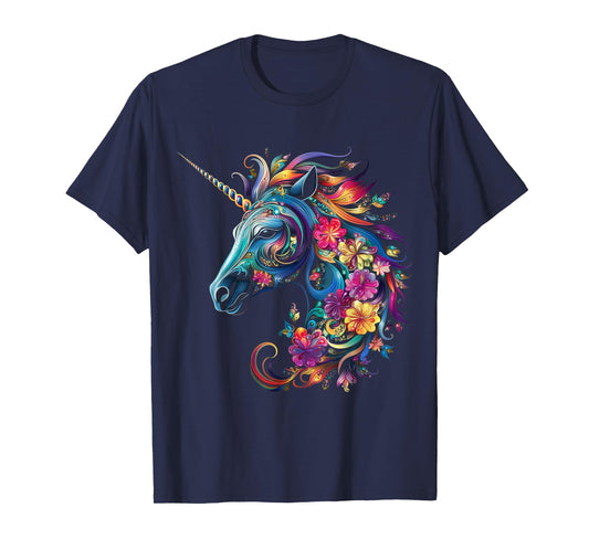 Unicorn Rainbow Animal Graphic Artwork Unicorn T-Shirt