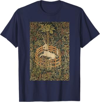 Unicorn Tee The Unicorn in Captivity Middle Ages Fine Art T-Shirt
