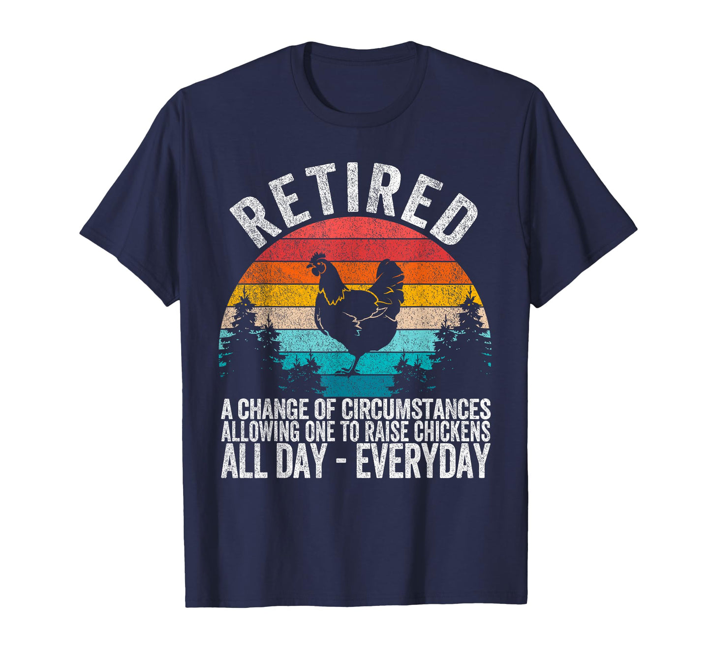 Funny Retired Definition Retirement Plan Raising Chickens T-Shirt