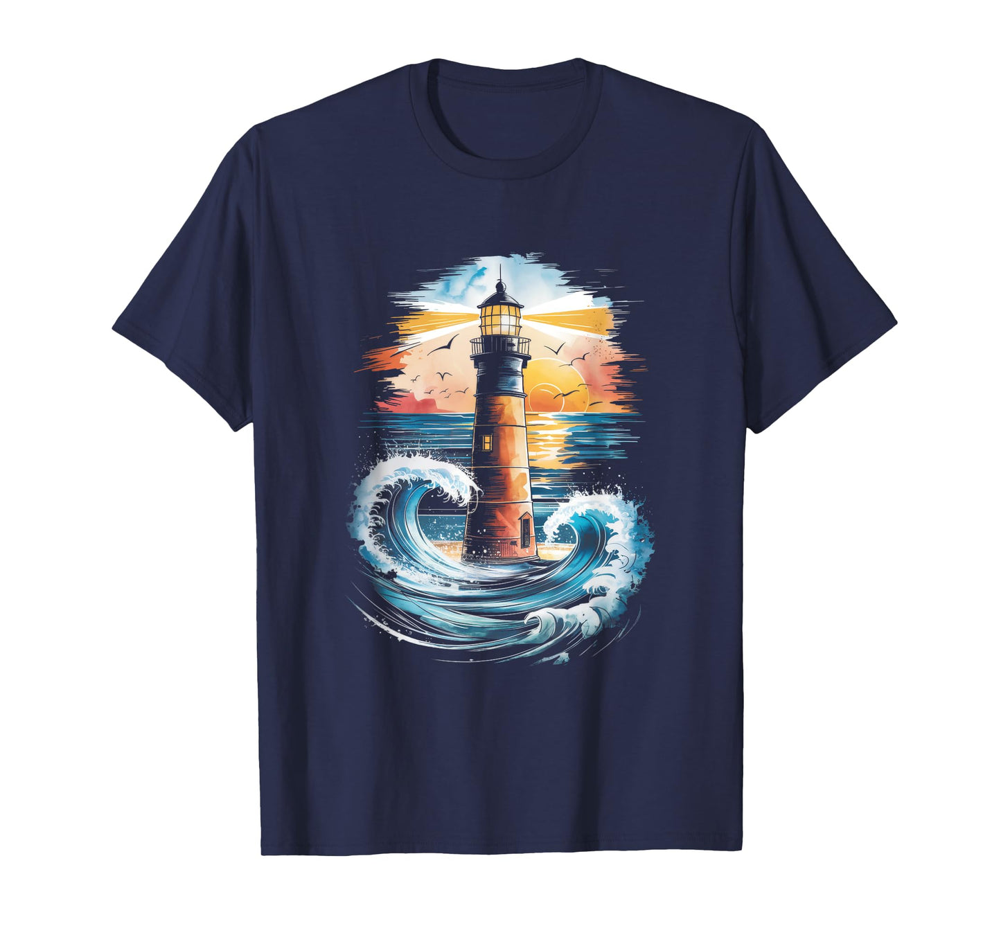Lighthouse Tattoo Art Lighthouse Nautical Vintage T-Shirt