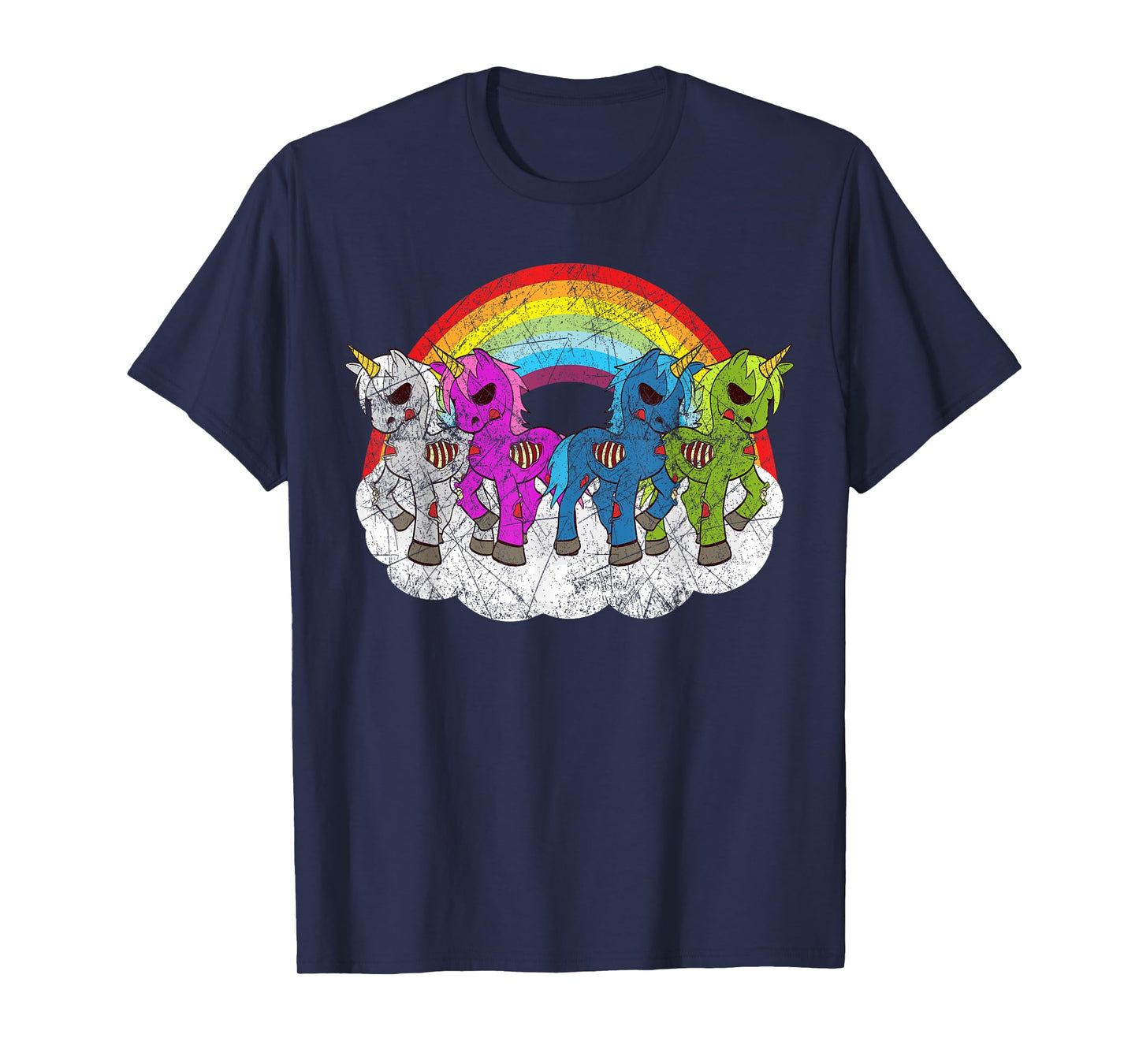 Zombie Unicorn Apocalypse Mythical Creatures Halloween Zombies T-Shirt