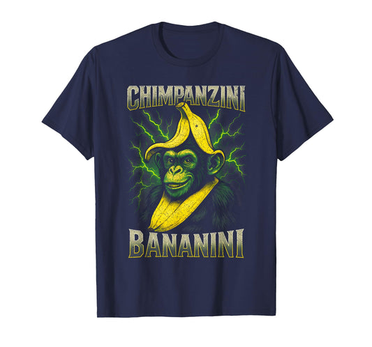 Chimpanzini Bananini Meme Monkey Chimp Italian Brainrot T-Shirt