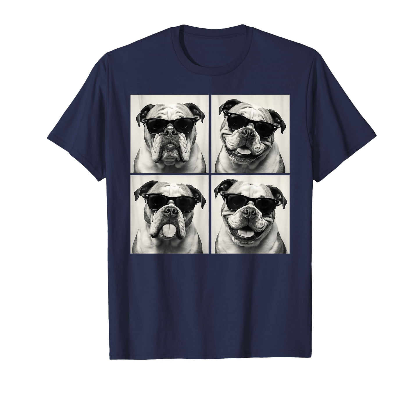 Funny English Bulldog Dog Lover Cute Bulldog Photo Booth T-Shirt