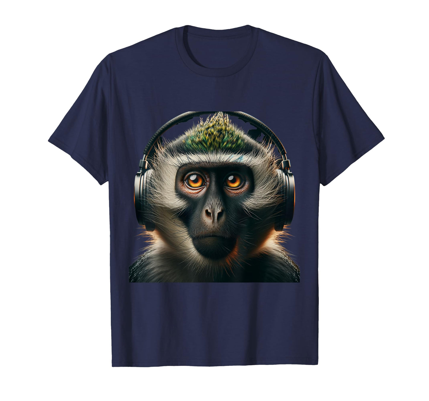 Vervet Monkey Shirt Monkey Portrait Wildlife Exotic Ape Face T-Shirt