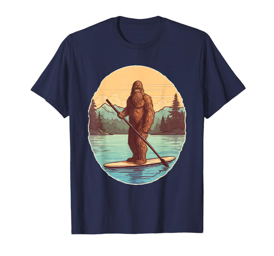 Funny Paddleboarding Bigfoot Paddleboard SUP Paddle Board T-Shirt