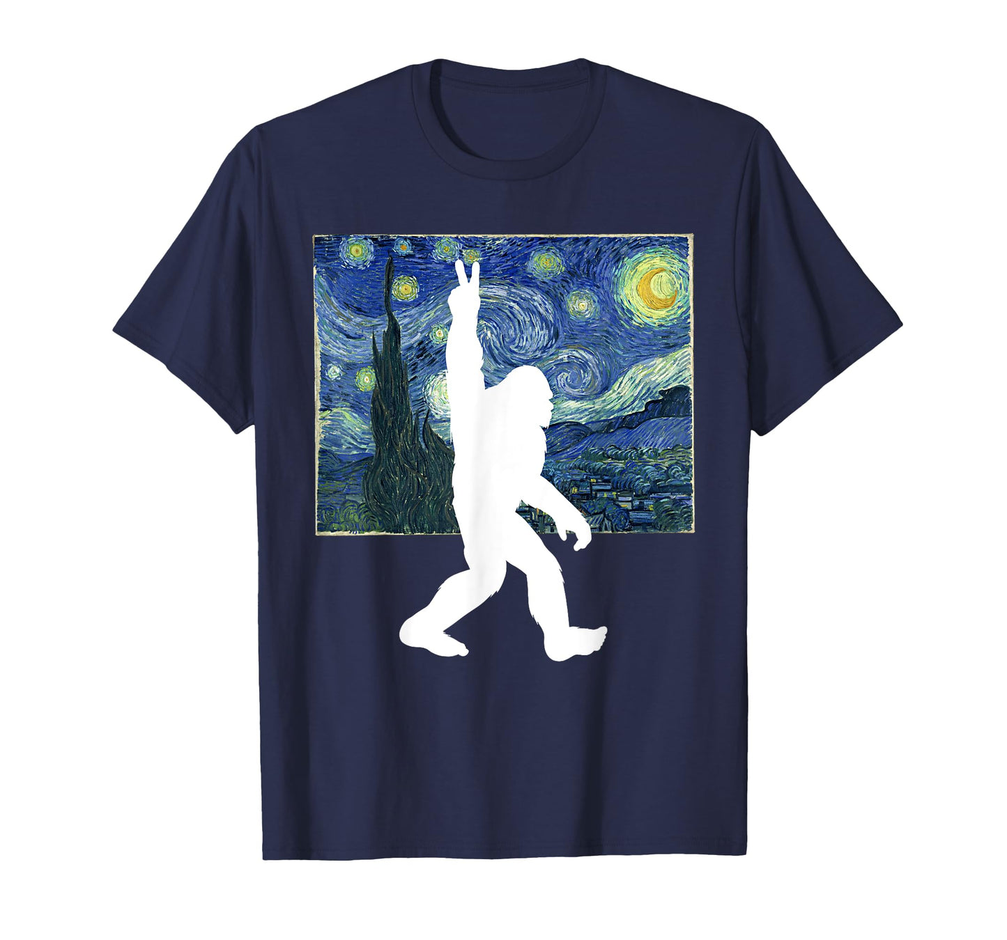 Bigfoot Starry Night T-Shirt