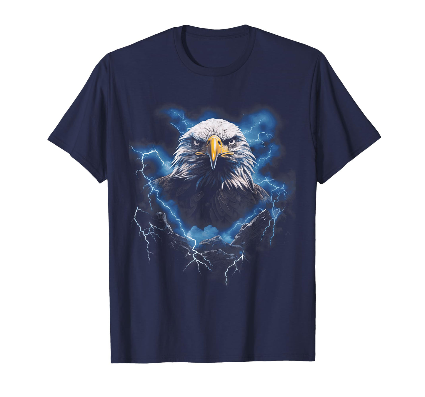 Bald eagle Bird Nature Usa Lightning T-Shirt