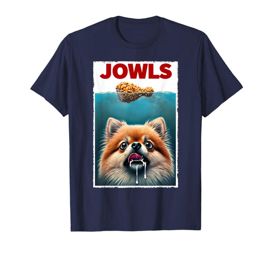 Funny Pomeranian and Fried Chicken Parody Jowls Dog Lover T-Shirt for Men Women Kids