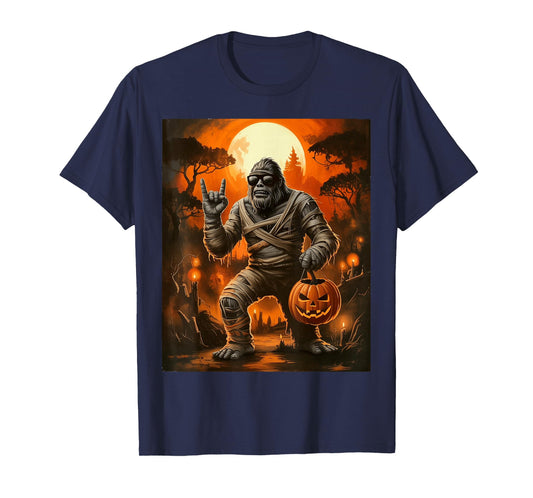 Mummy Bigfoot Halloween T-Shirt