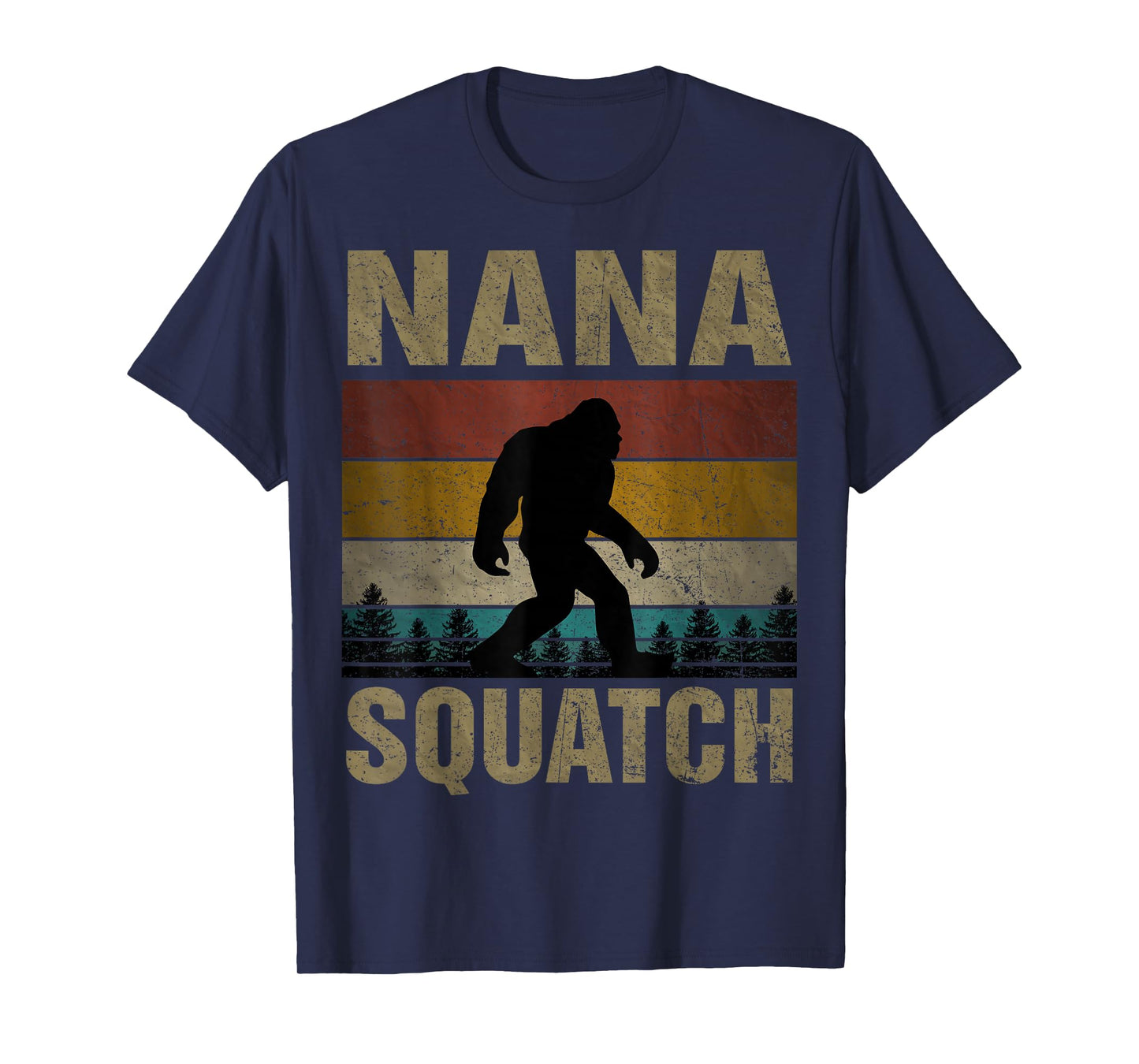 Nana Squatch Bigfoot Nana Sasquatch Yeti Family Matching T-Shirt