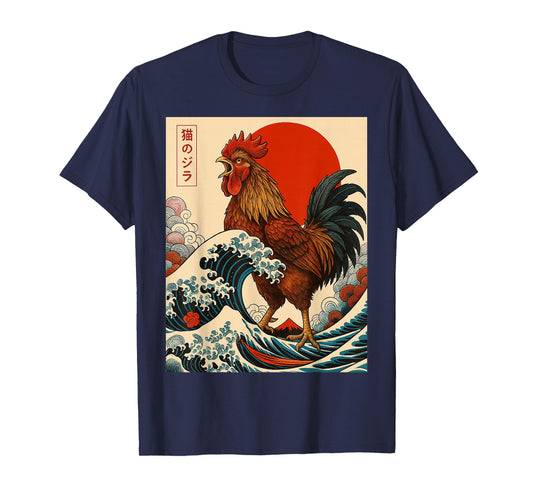 Chickenzilla Chicken Japanese Art Gifts for Men Women Kid T-Shirt