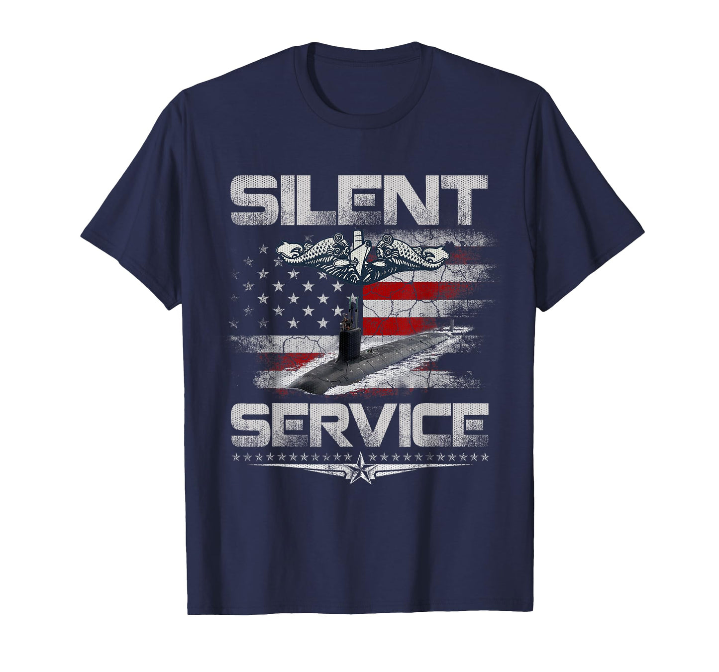 Silent Service U.S Submarines Forces Patriotic Veterans Day T-Shirt