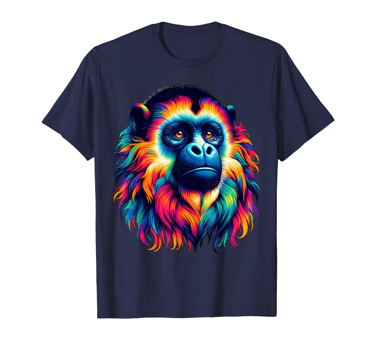 Cool Howler Monkey Spirit Animal Illustration Tie Dye Art T-Shirt