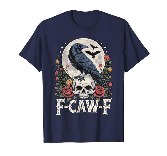 F-Caw-F Black Bird Crow Funny Crow Bird Cawing Grunge T-Shirt
