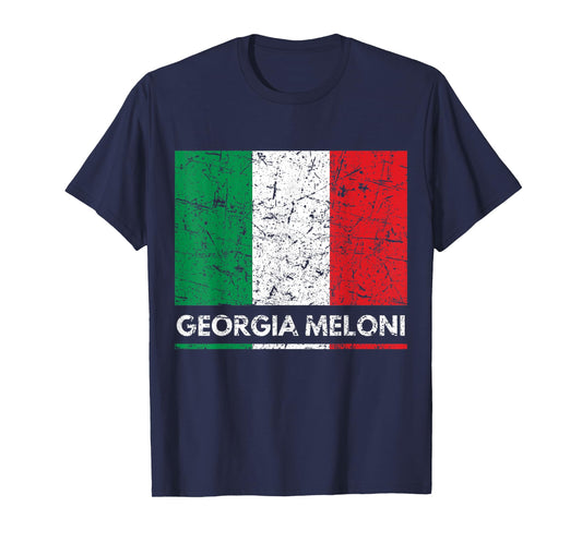 Georgia Meloni Italian Hero Italy Flag T-Shirt