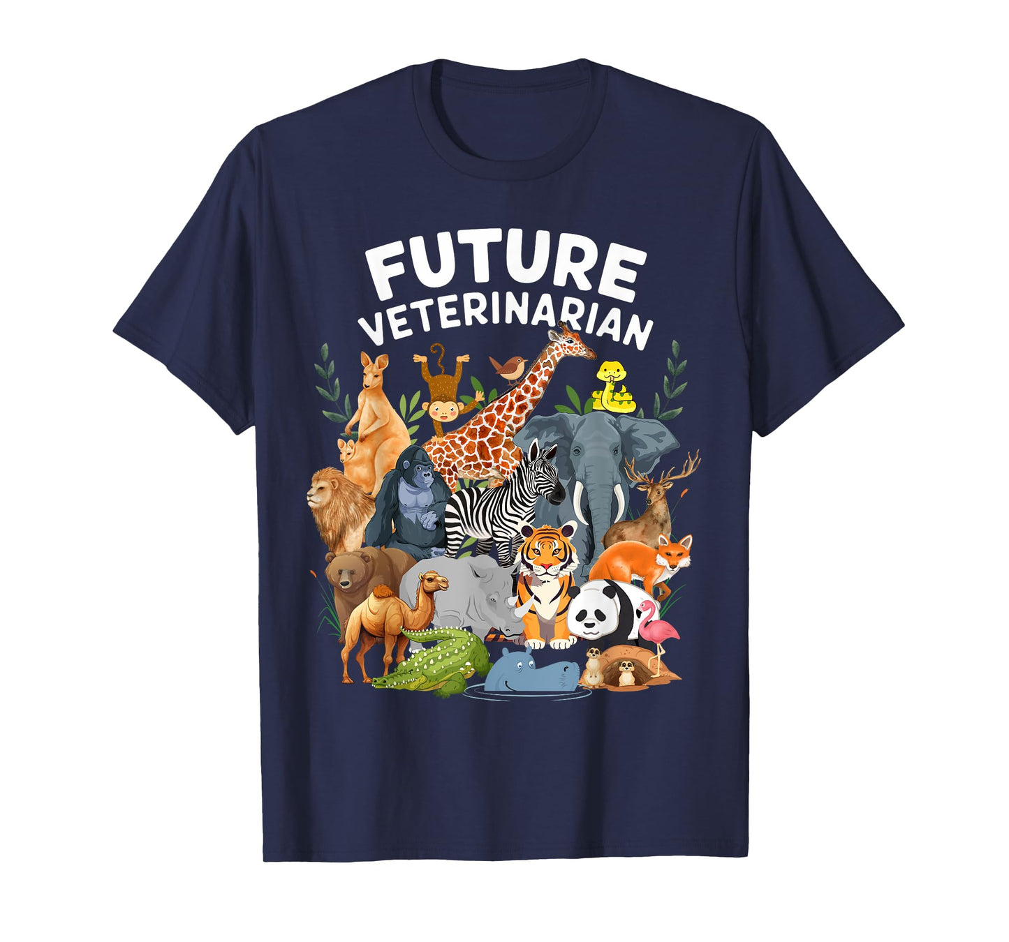 Men Women Kids Future Veterinarian Wildlife Animals Lovers T-Shirt