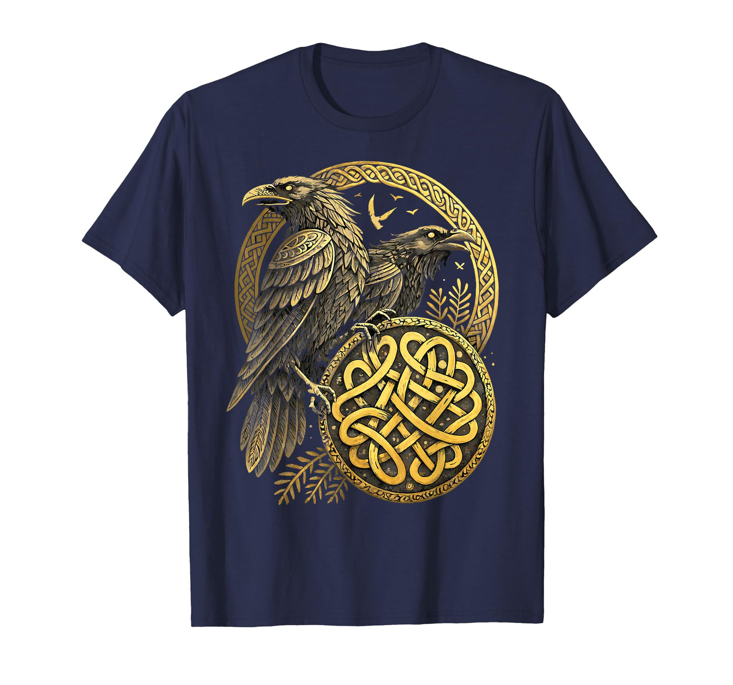 Norse Knotwork Raven - Viking Huginn & Muninn T-Shirt