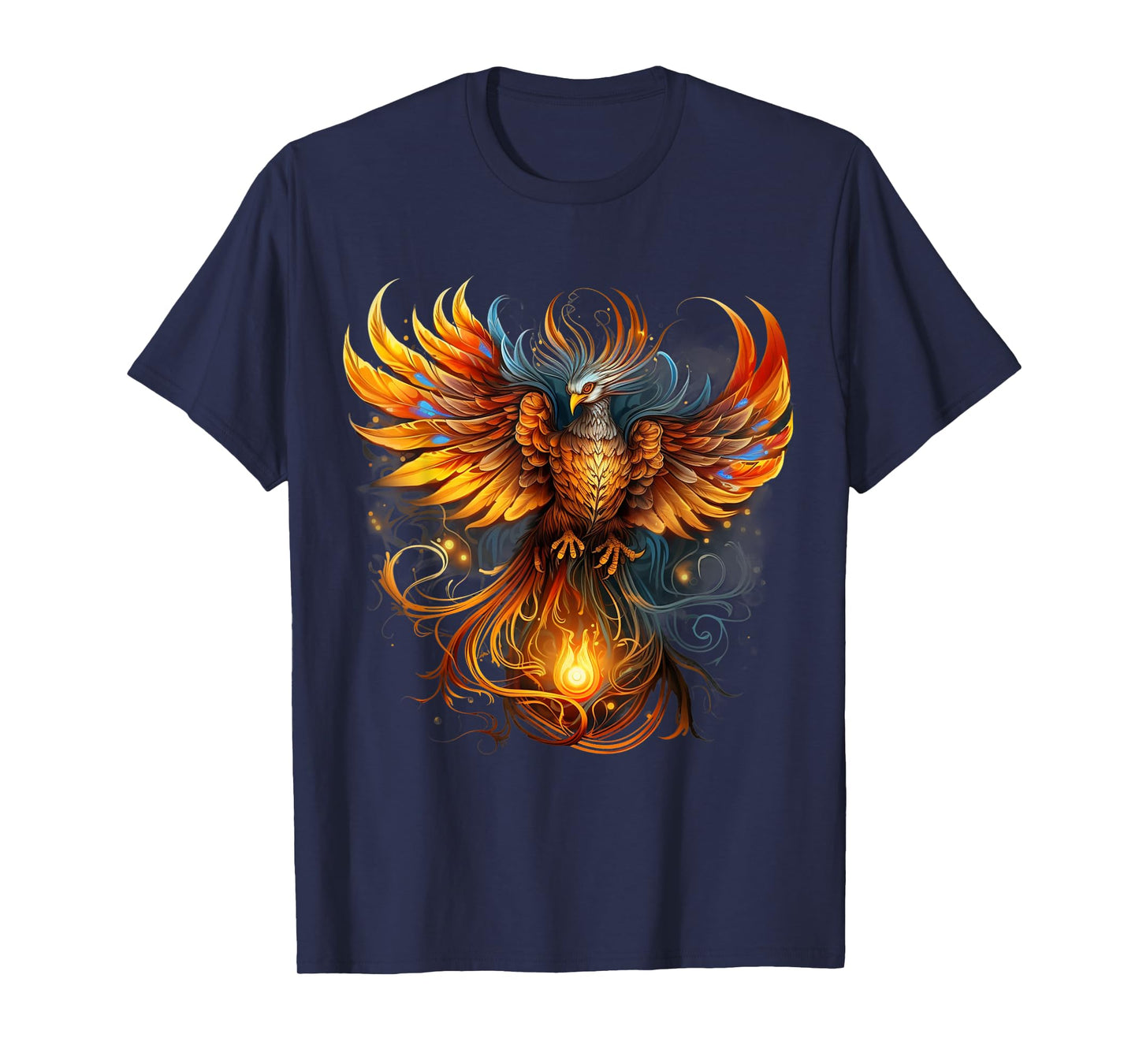 Rising Phoenix Majestic Fire Bird Fenix Fantasy Mythological T-Shirt