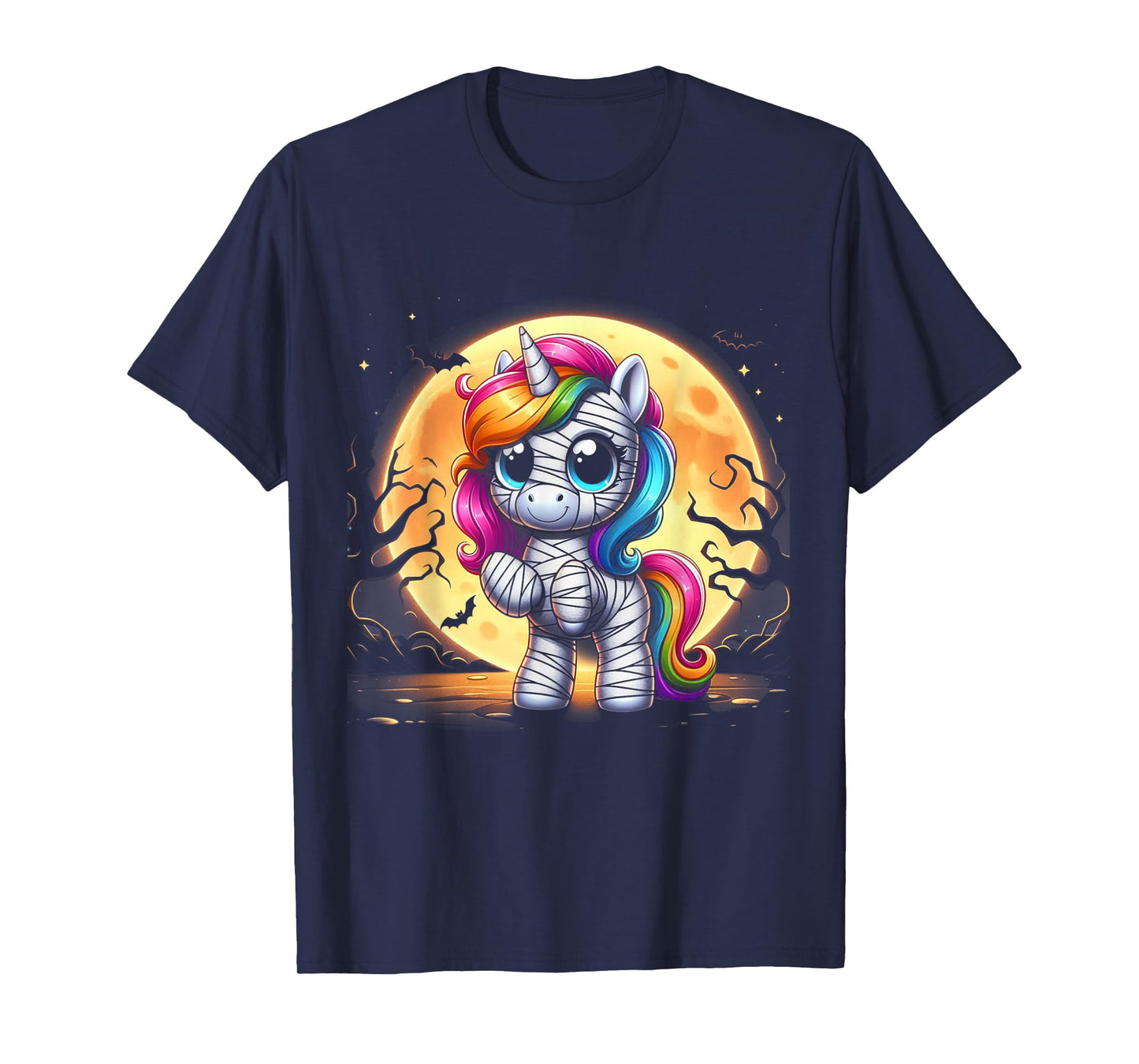 Mummy Unicorn Halloween Shirt Girls Unicorn Halloween T-Shirt