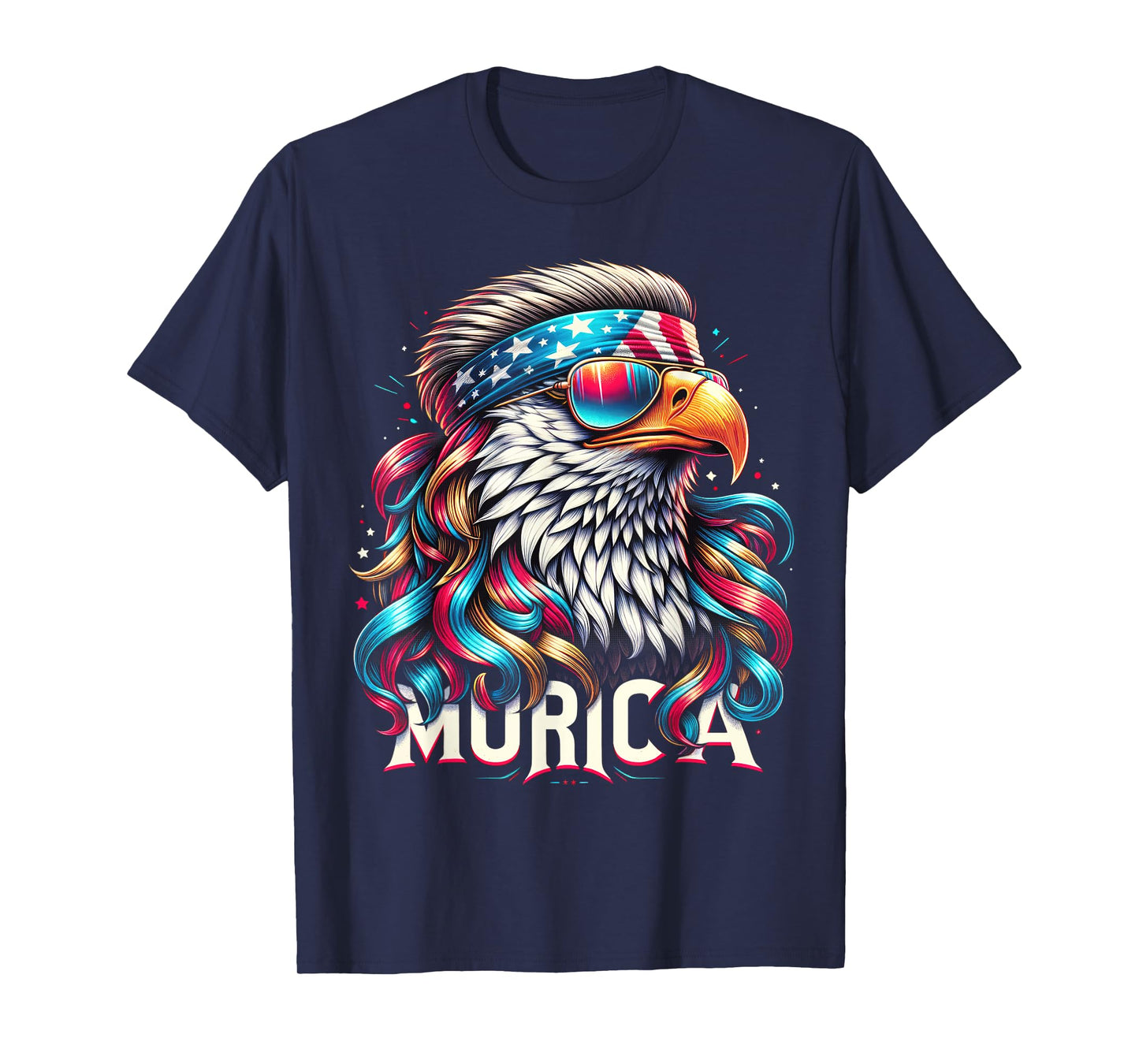 4th of July Patriotic Funny Eagle July 4th USA Murica T-Shirt for Women Kids Men