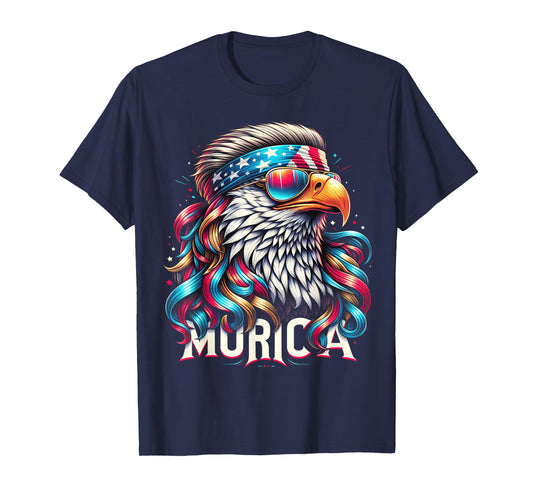 4th of July Patriotic Funny Eagle July 4th USA Murica T-Shirt for Women Kids Men