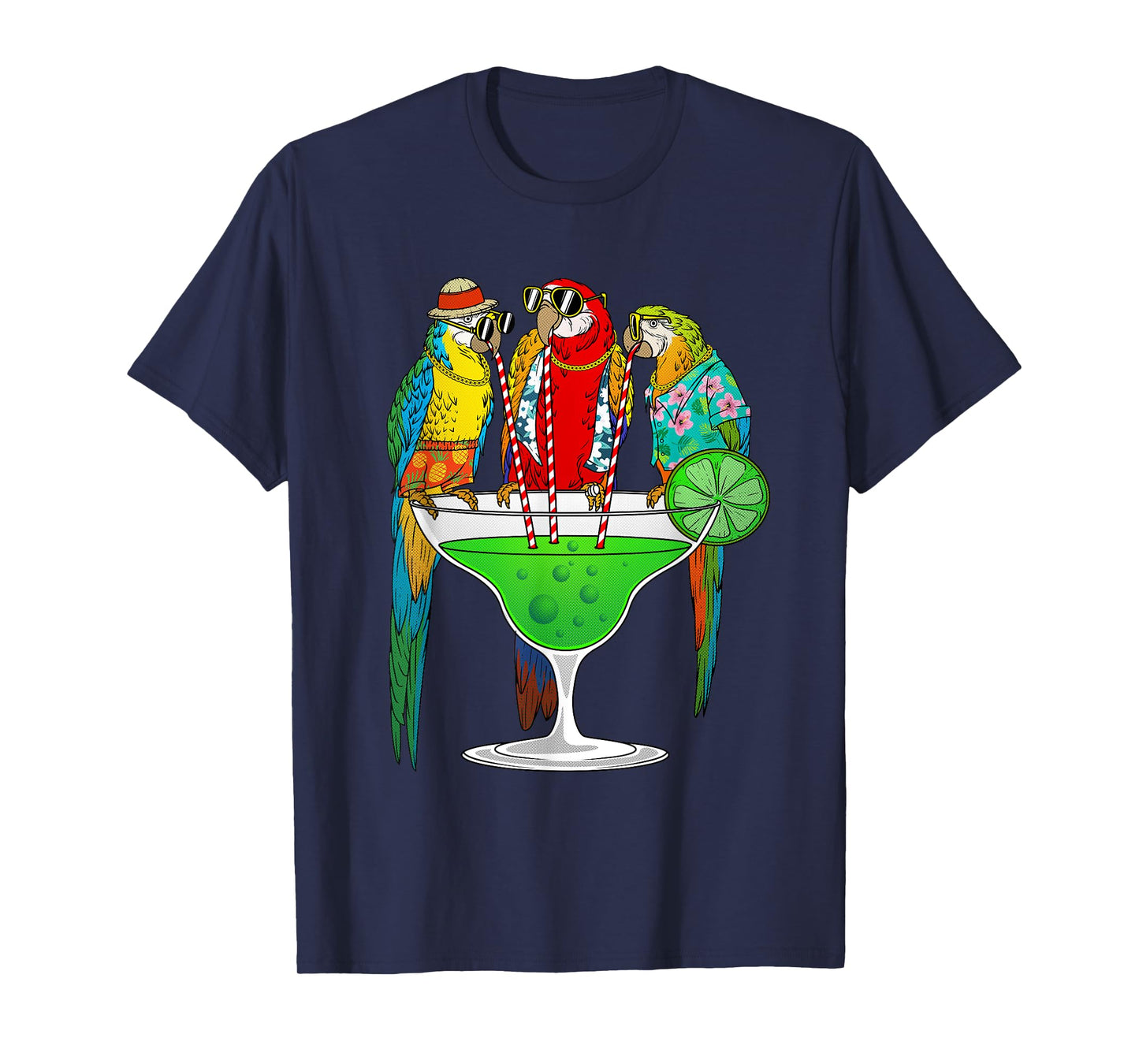 Cool Parrot Art For Men Women Pet Bird Tropical Parrot Lover T-Shirt
