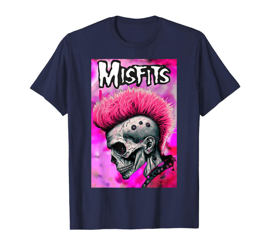Pink Misfits Skull Fan Art T-Shirt