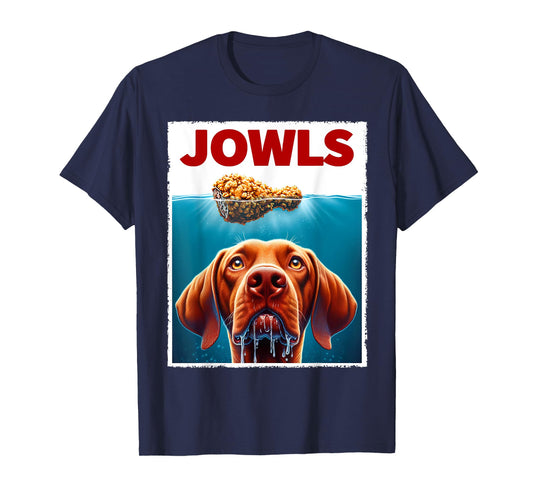 Funny Vizsla and Fried Chicken Parody Jowls Dog Lover Men Women Kids T-Shirt
