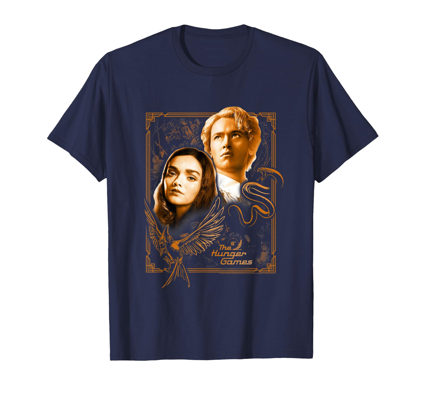 The Ballad of Songbirds and Snakes Framed Lucy Gray & Snow T-Shirt