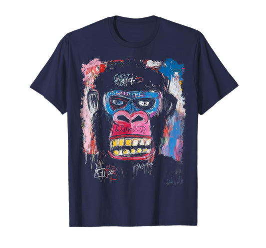 Abstract Face Monkey Pop Art Design With A Gorilla On It T-Shirt